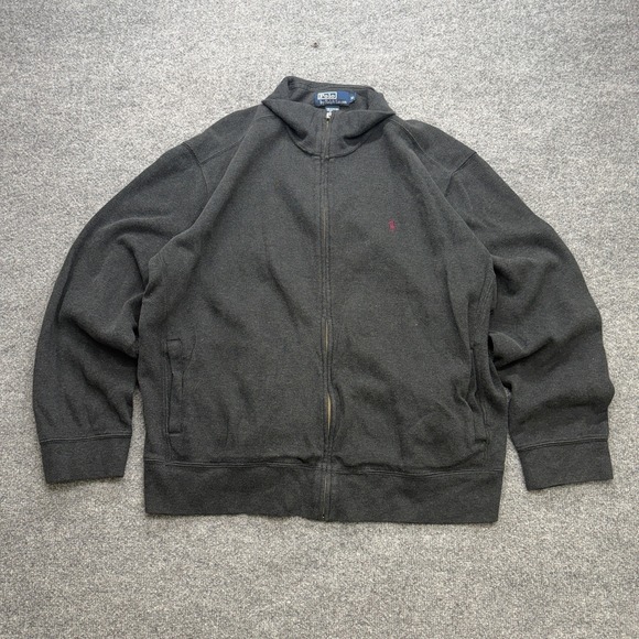 Ralph Lauren Other - Polo Ralph Lauren Men's Full Zip Jacket Mock Neck Gray Vintage Preppy Size XL